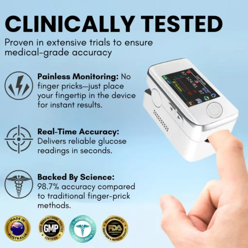 HERMSA™ Noninvasive Laser-Precision Glucose Monitor - Image 3