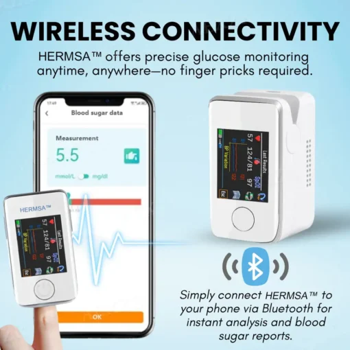 HERMSA™ Noninvasive Laser-Precision Glucose Monitor - Image 6