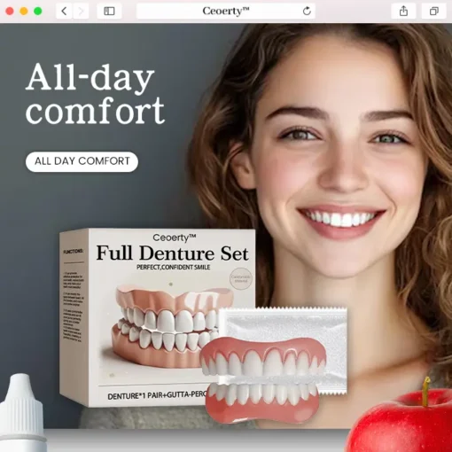 【Ceoerty™ Official Store】🦷Advanced Full Denture Set ⏳Limited-Time 30-Minute Discount!⏳