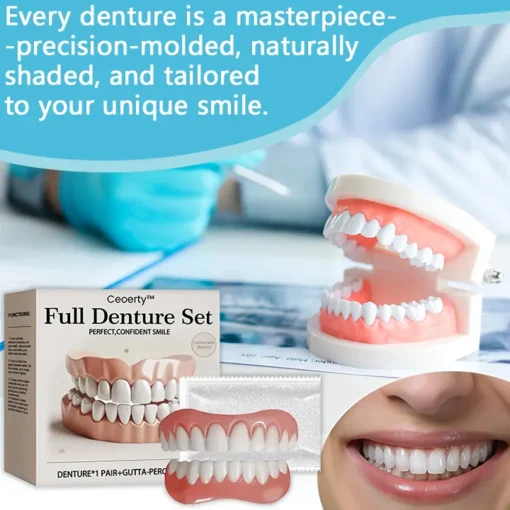 【Ceoerty™ Official Store】🦷Advanced Full Denture Set ⏳Limited-Time 30-Minute Discount!⏳