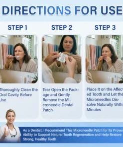 Ceoerty® Tooth & Gum Repair Fast-Dissolving Microneedle Patch