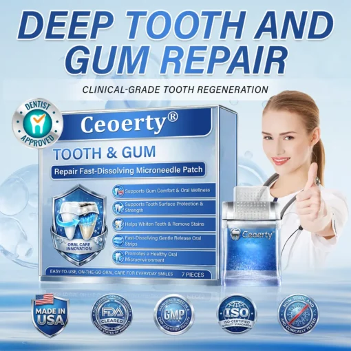 Ceoerty® Fast-Dissolving Oral Care Patch for Teeth & Gum Comfort