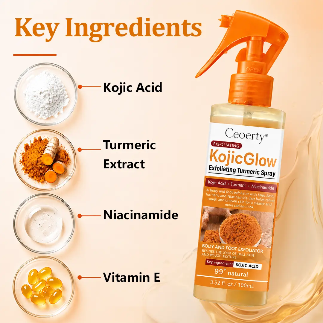 Ceoerty® KojicGlow Exfoliating Turmeric Spray