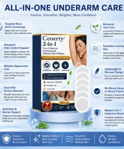 Ceoerty® 2-in-1 Nano Underarm Deodorizing & Melanin-Control Patches