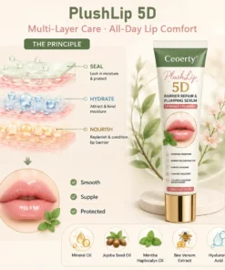 Ceoerty® PlushLip 5D Barrier Repair & Plumping Serum